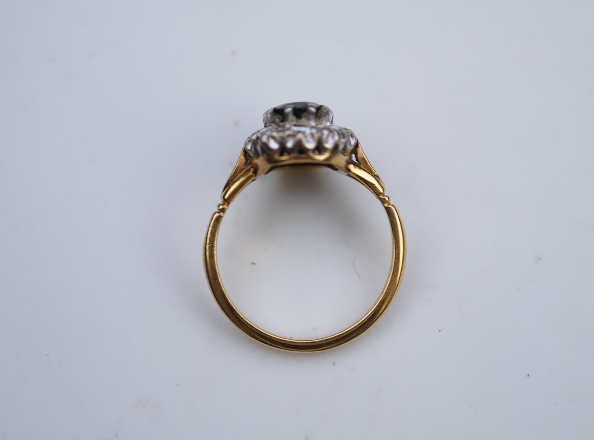 A set of sapphire and diamond jewels